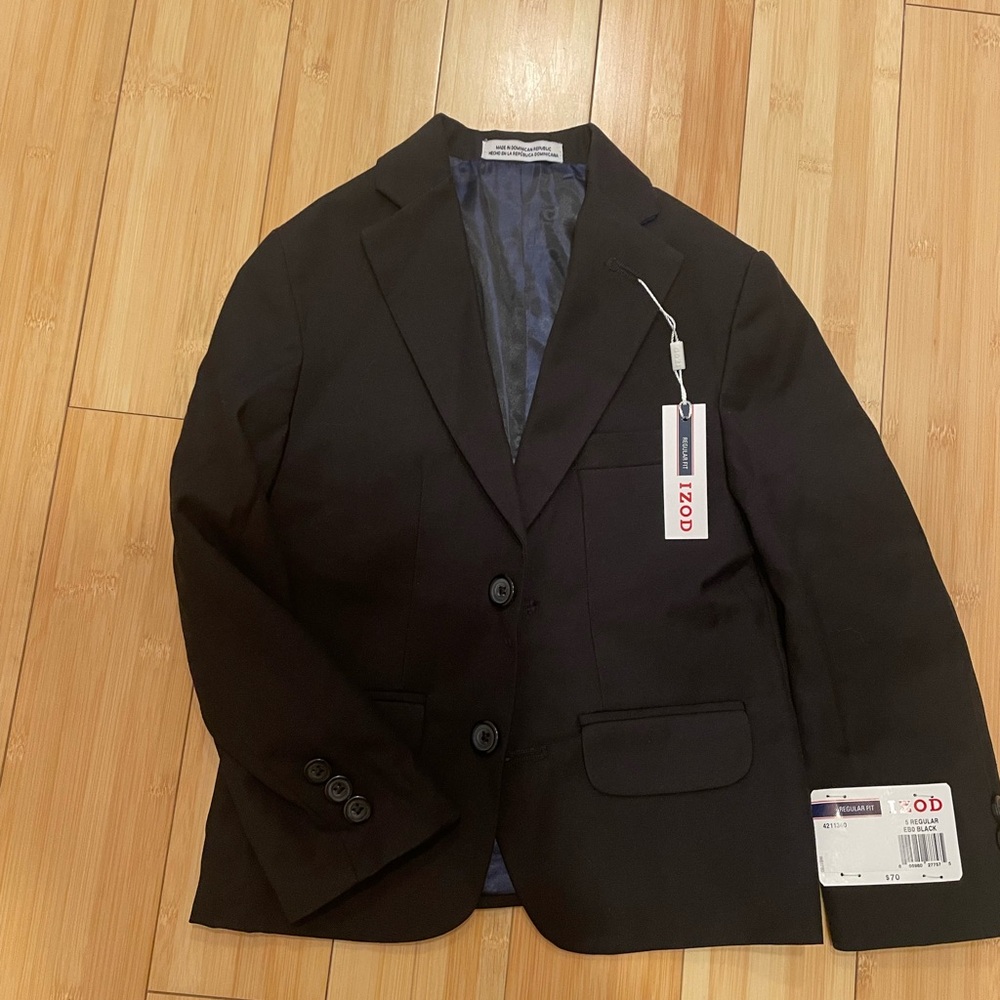 IZOD Boys Black Blazer